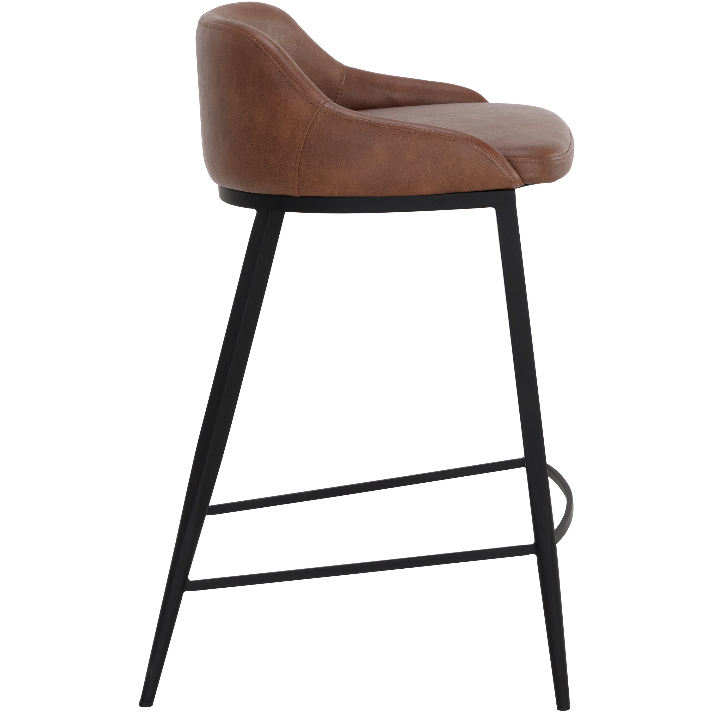 Astra 31.5 inch Black / Cinnamon Brown Counter Stool